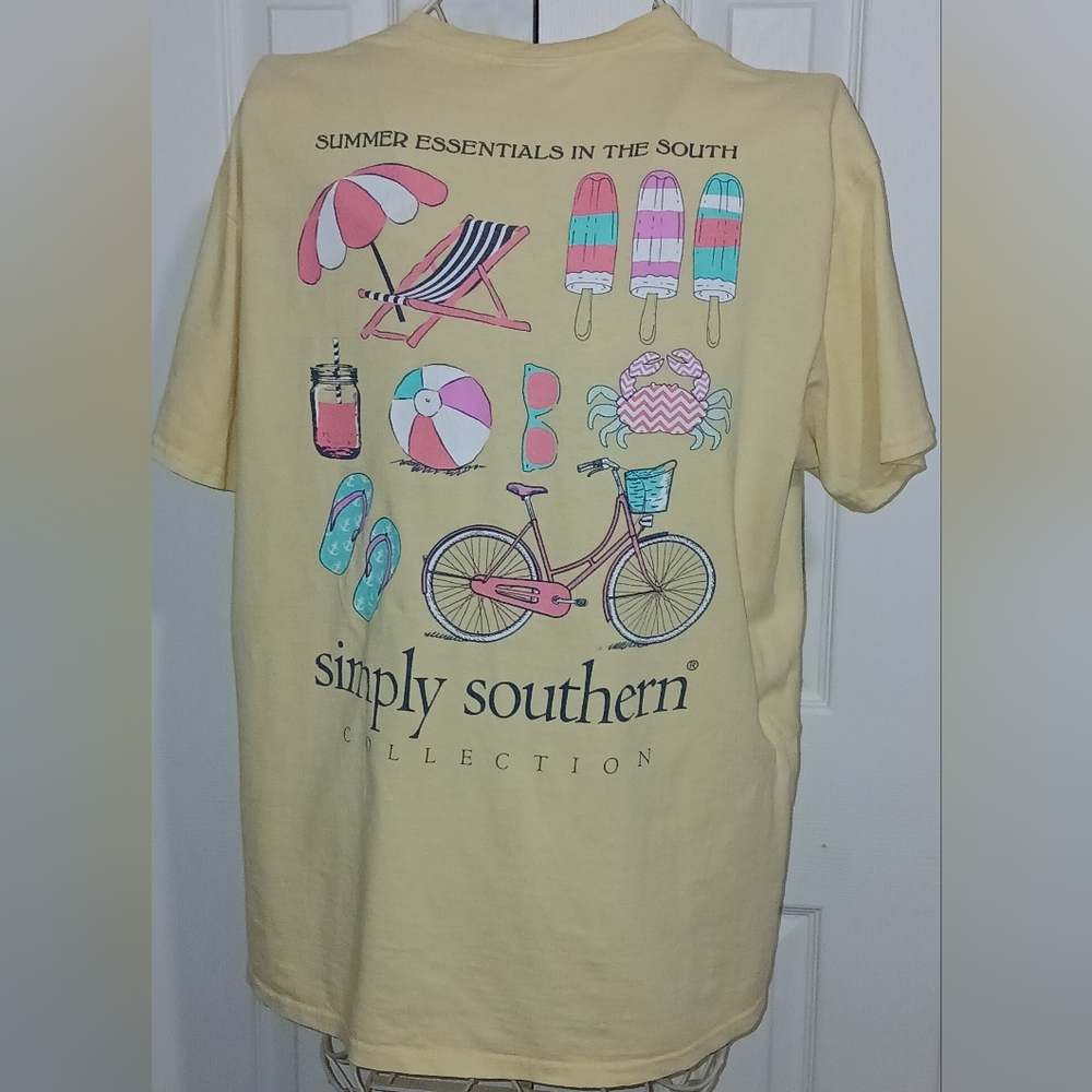 Simply Southern Summer Essential Print Short Sleeve T - Shirt Size L